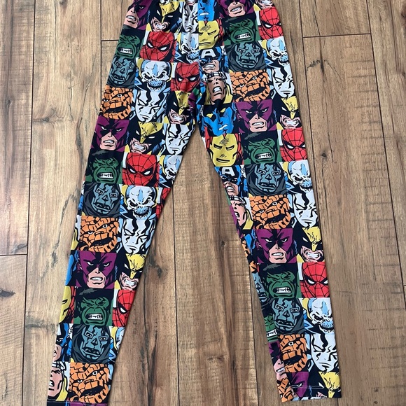 Women’s Marvel Superhero Print Leggings Size S, Spider Man, Iron Man, Hulk - Picture 8 of 8